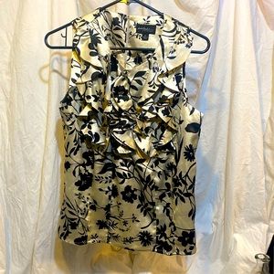Dialogue silk ruffle blouse size 10